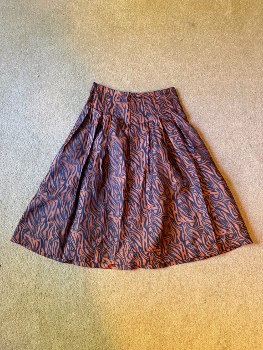 New York & Company Tiger Print Circle Skirt